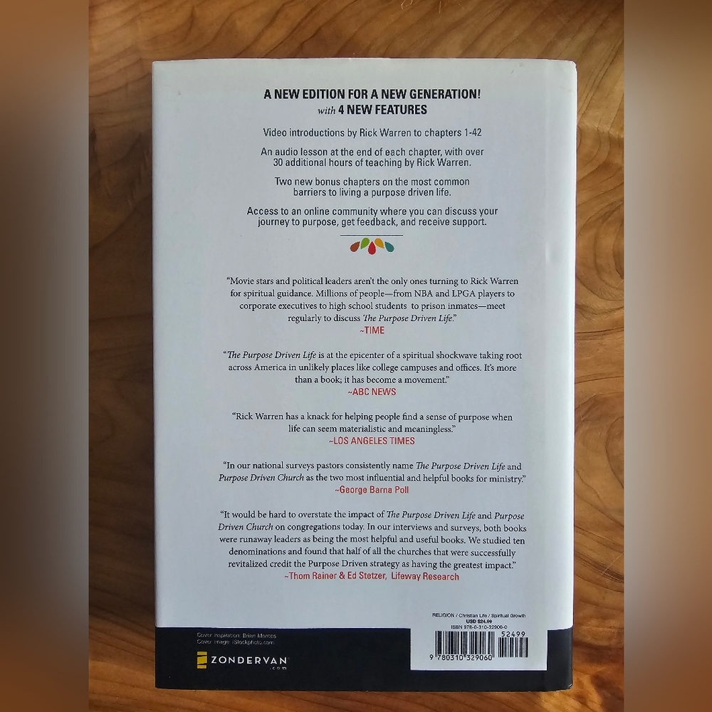 The Purpose Driven Life Book by Rick Warren - Picture 2 of 2